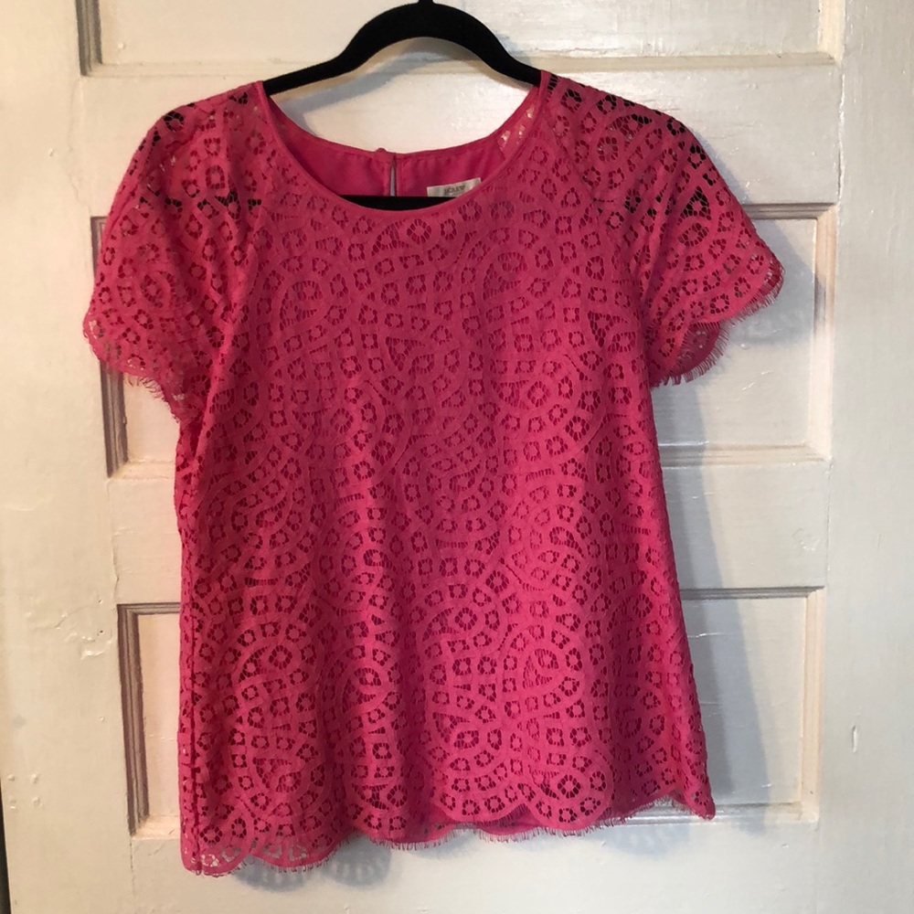 J. Crew Lace Tee
